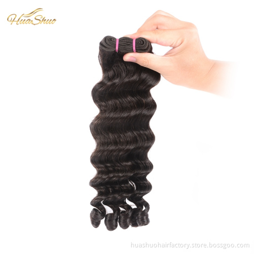 China Supplier Unprocessed Double Drawn Wholesale Peruvian Hair  Curl Virgin Hair